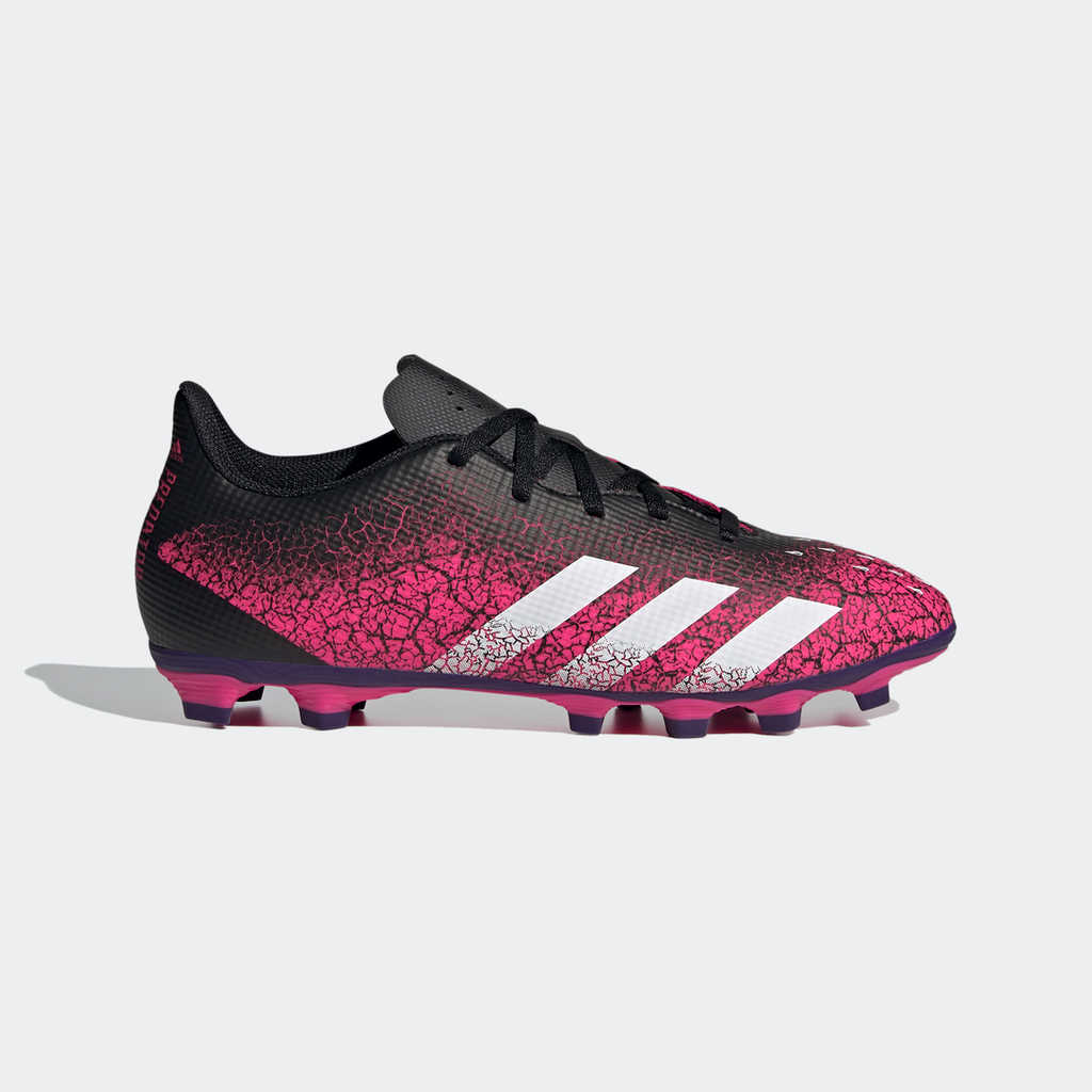 adidas FREAK.4 Flexible Ground Soccer Cleats | Black-Pink | stripe 3 adidas