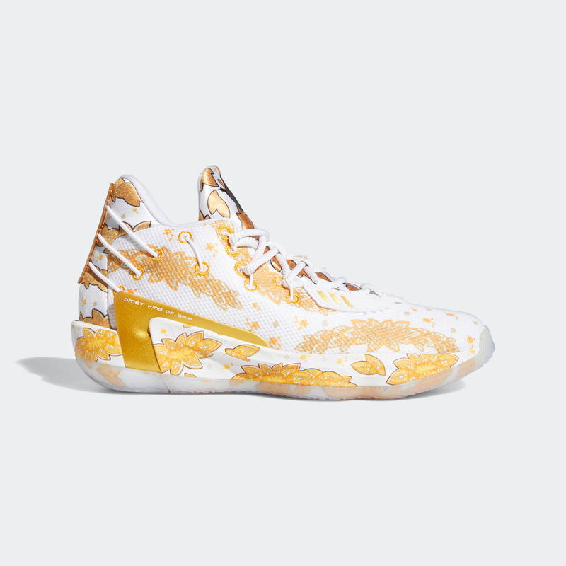 adidas dame 7 x ric flair mens shoes white