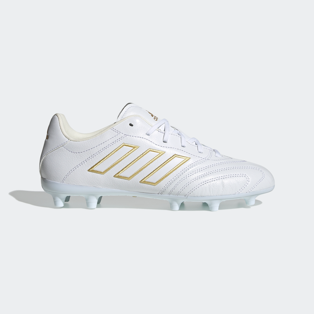 adidas COPA KAPITAN Firm Ground Soccer Cleats | White-Gold | Men's – stripe  3