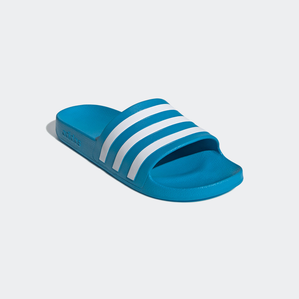 adidas ADILETTE Slides | Solar Blue | Unisex | stripe 3 adidas
