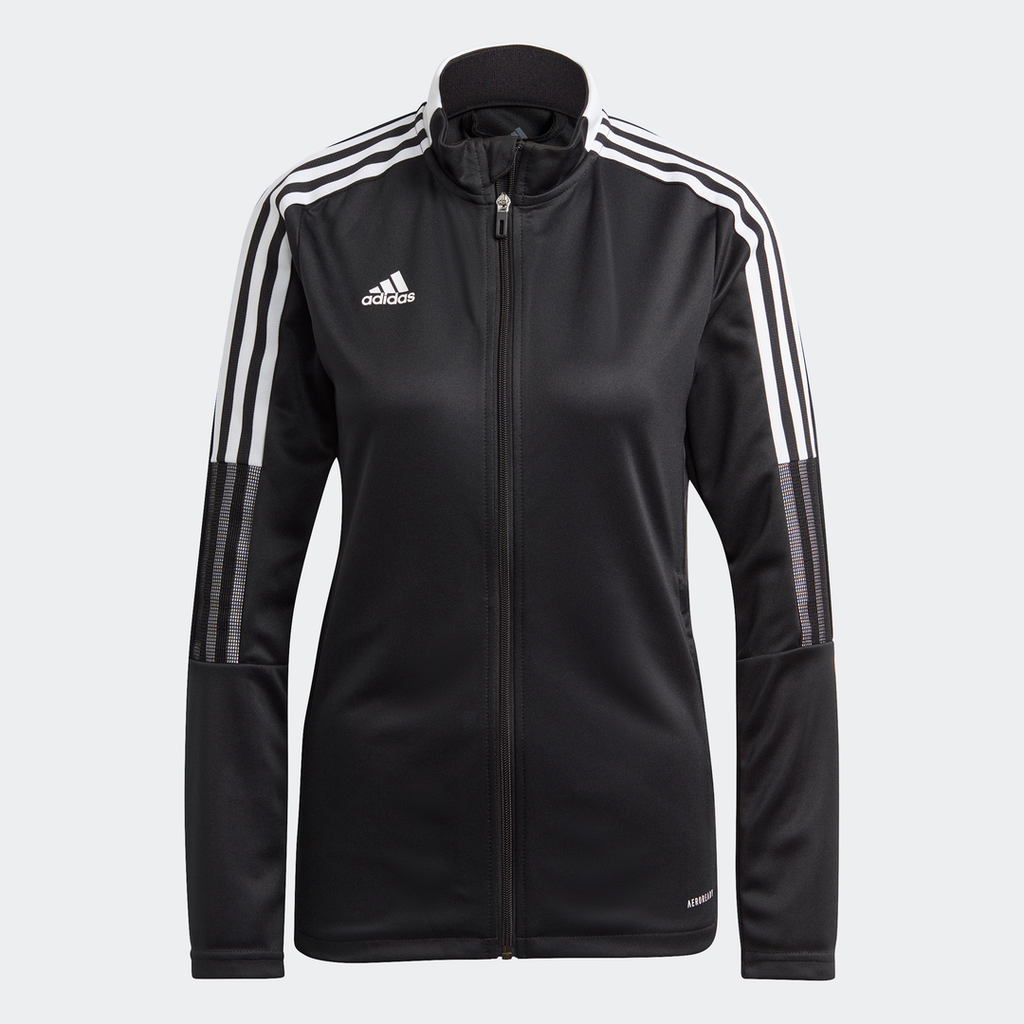 adidas TIRO 21 Track Jacket | Black | Women's | stripe 3 adidas