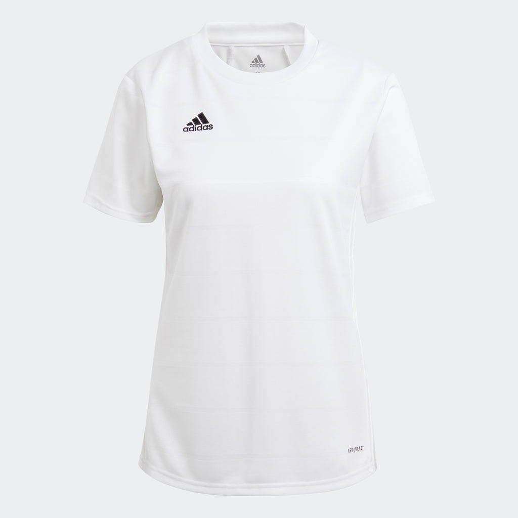 adidas Soccer Jersey | White | Women's | stripe 3 adidas