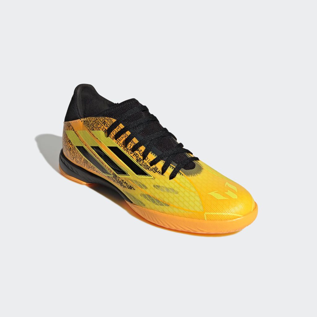 Kaliber Madeliefje Vader fage adidas X SPEEDFLOW MESSI.3 Indoor Soccer Shoes | Gold | Unisex | stripe 3  adidas