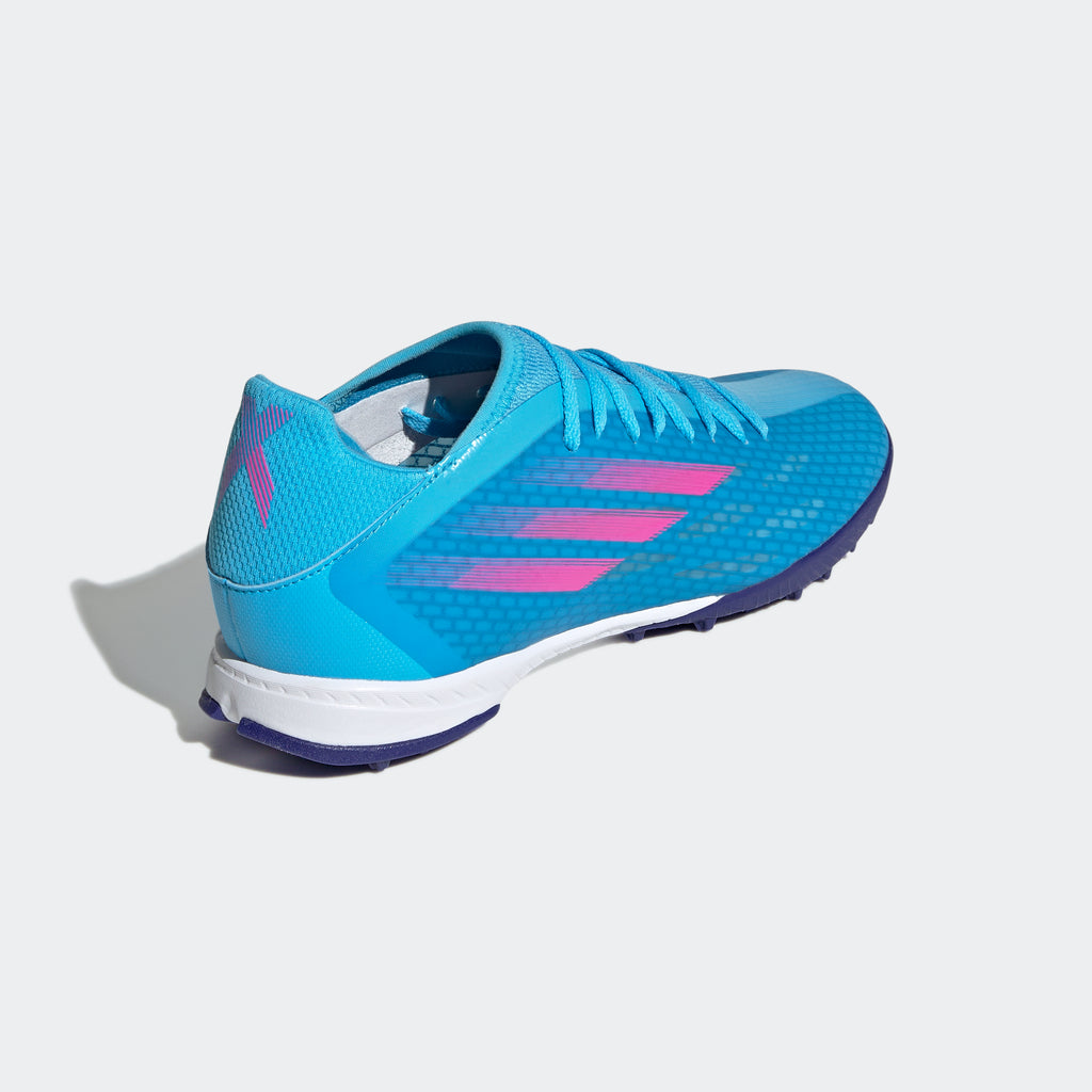 adidas X SPEEDFLOW.3 Turf Soccer Shoes | Sky Rush | | stripe 3 adidas