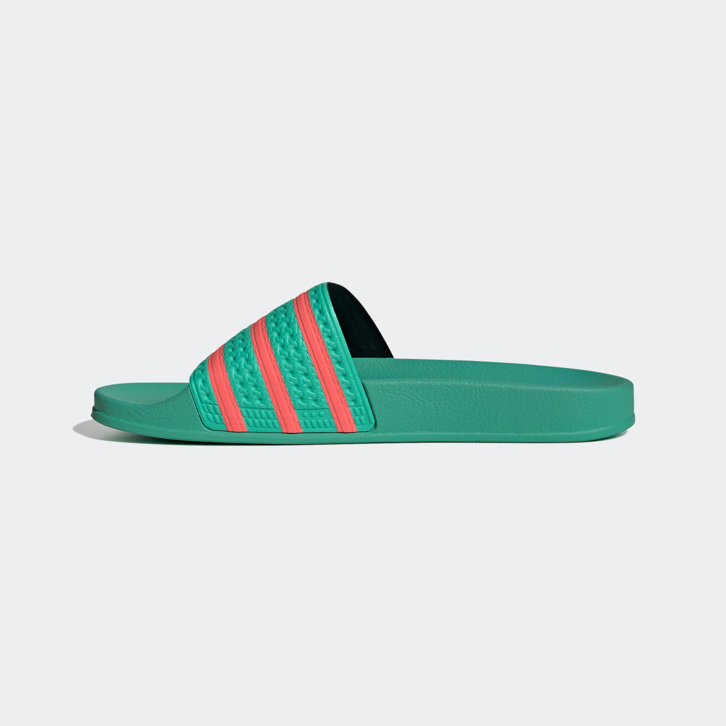 Originals Adilette Slides | Hi-Res Green/Semi | Men's | stripe 3