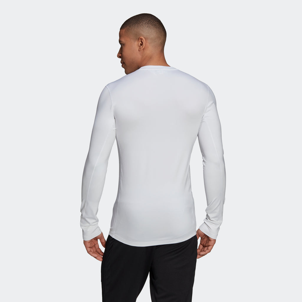 TECHFIT Long-Sleeve Warm Top White | Men's | 3 adidas