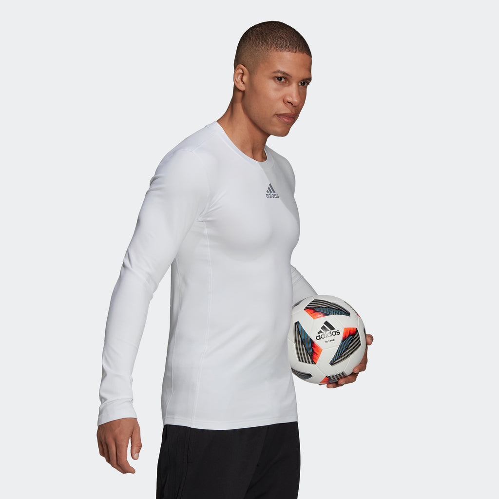 TECHFIT Long-Sleeve Warm Top White | Men's | 3 adidas