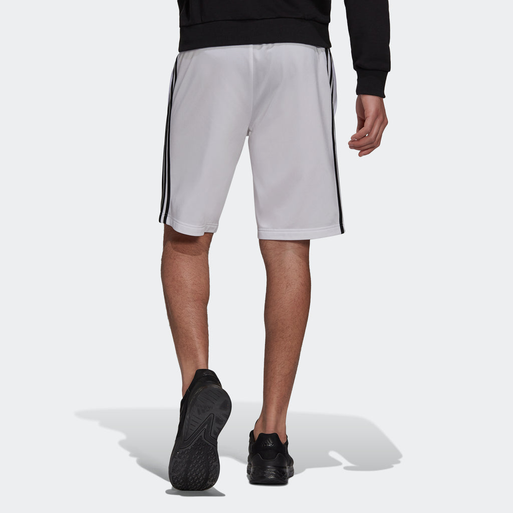fusión auxiliar visitar adidas Primegreen Essentials Warm Up Shorts | White | Men's | stripe 3  adidas