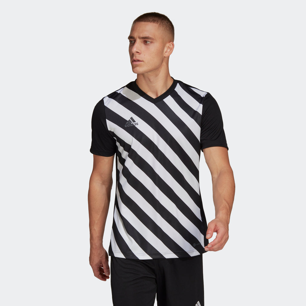 Hollywood Iets Laboratorium adidas ENTRADA 22 GRAPHIC Soccer Jersey | Black-White | Men's | stripe 3  adidas
