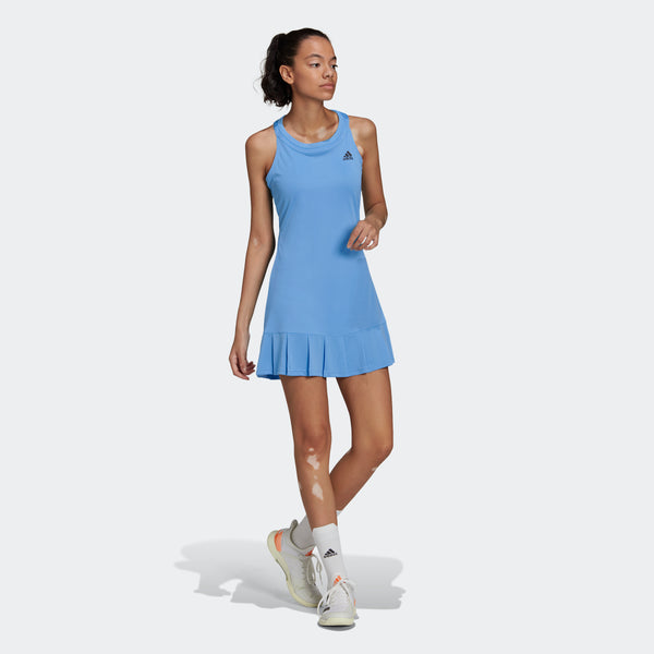 adidas CLUB Tennis Dress | Sky Blue | Women's | stripe 3 adidas