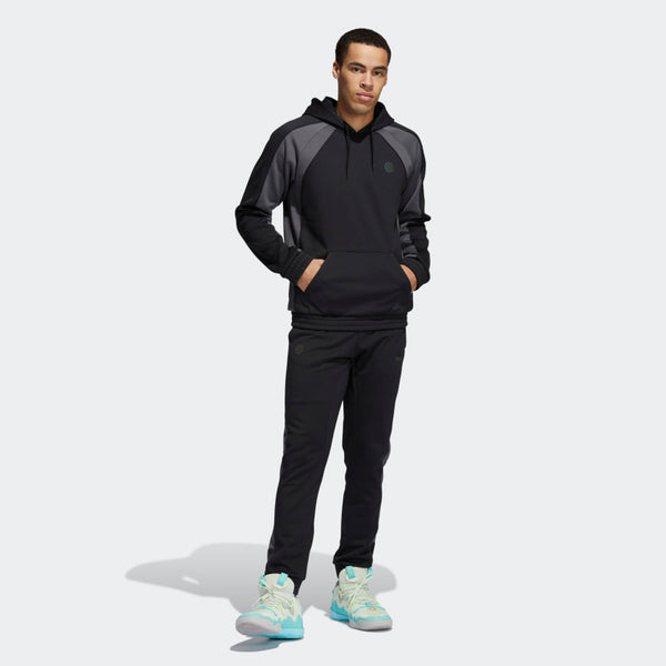 adidas HARDEN FOUNDATION Pullover Hoodie | Black-Grey | Men's | stripe 3  adidas