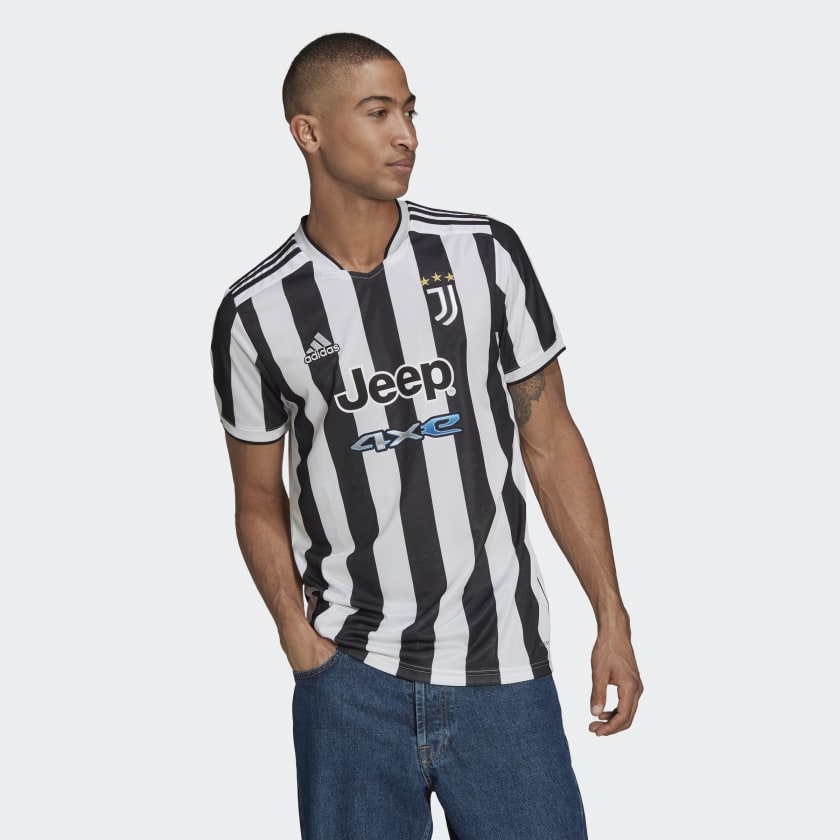 Leonardoda Monica Tonen adidas JUVENTUS 21/22 HOME Soccer Jersey | White-Black | Men's | stripe 3  adidas