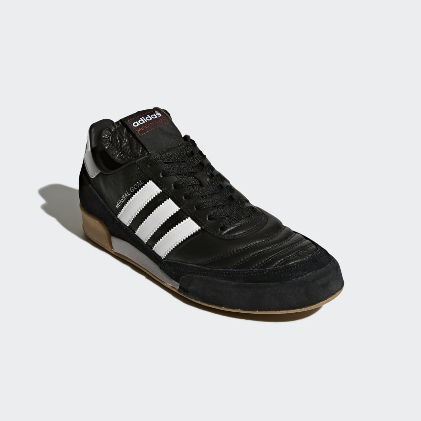 maldición Voluntario cazar adidas MUNDIAL GOAL Indoor Soccer Shoes | Black-White | Unisex | stripe 3  adidas