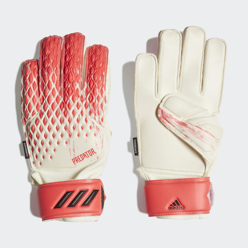 adidas PREDATOR FINGERSAVE Soccer Goalkeeper Gloves | stripe 3 adidas