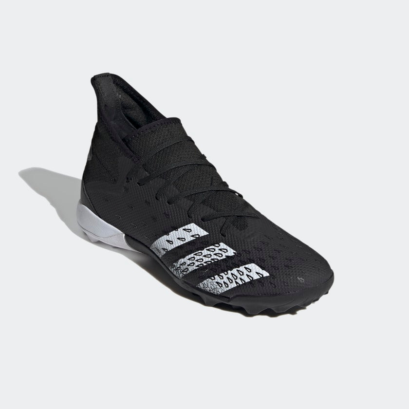 adidas PREDATOR FREAK.3 Artificial Turf Soccer Shoes Black | Men's | stripe adidas