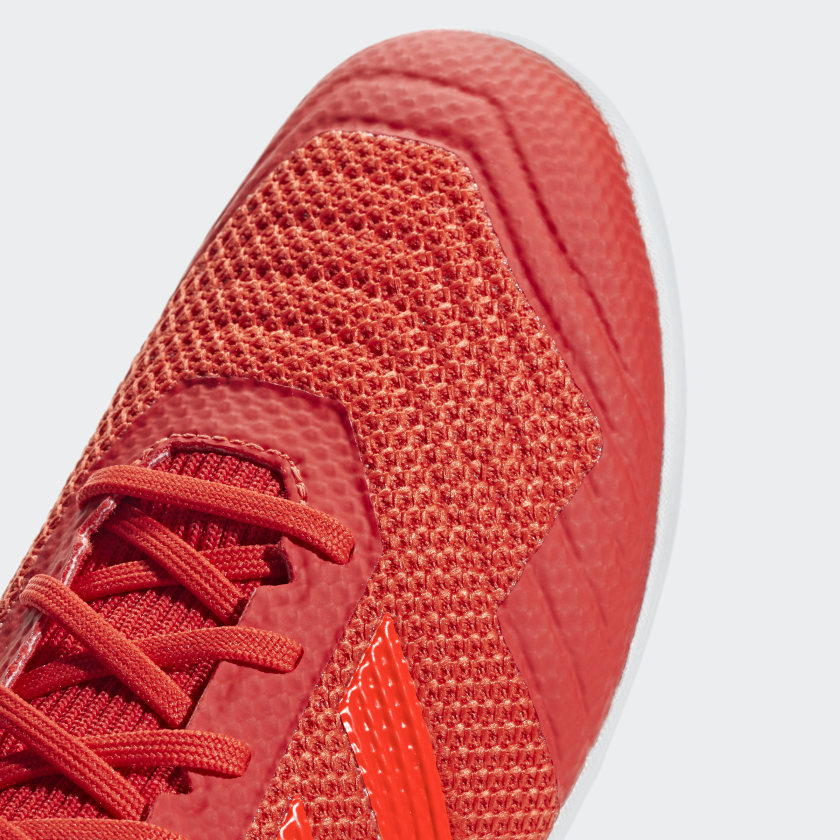 adidas PREDATOR TANGO 19.3 Indoor Soccer Shoes | Red-Black Men's | stripe 3 adidas