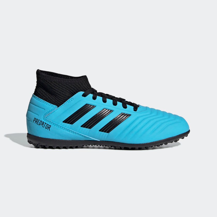 adidas Jr. TANGO 19.3 Artificial Turf Soccer Shoes | Cyan | U stripe adidas