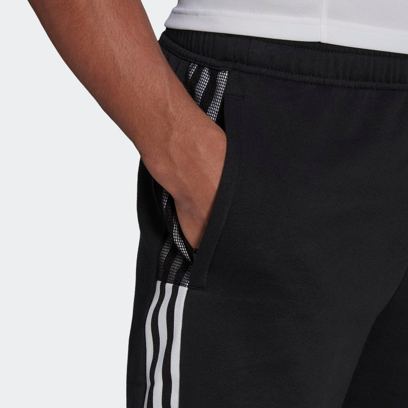 adidas TIRO Sweat Shorts | Black | Men's | stripe 3 adidas