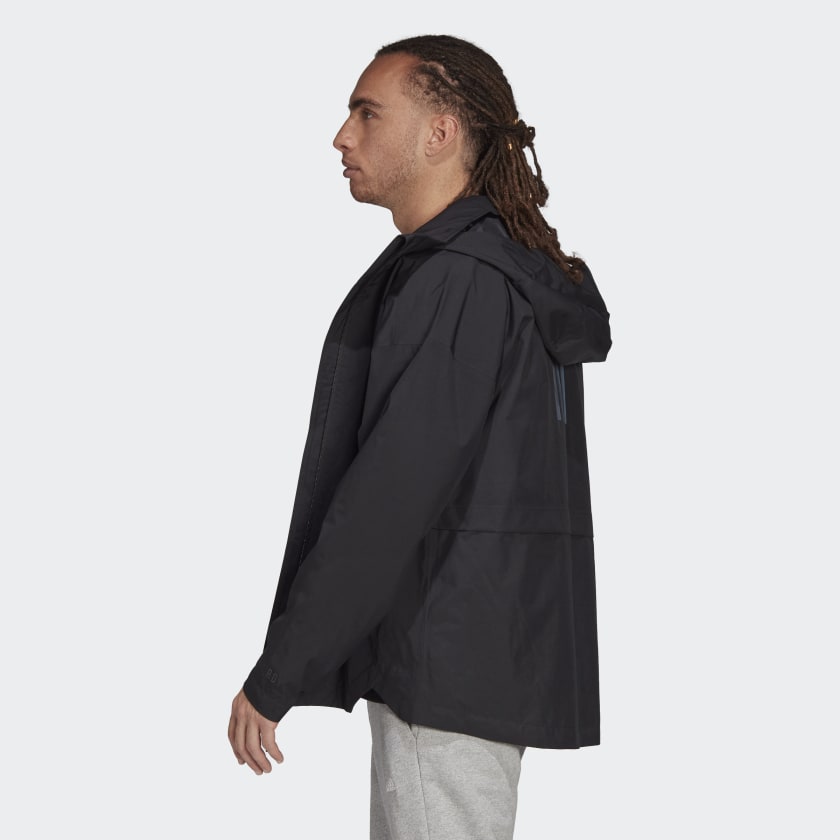 Waterproof Jacket | Black | | stripe 3 adidas