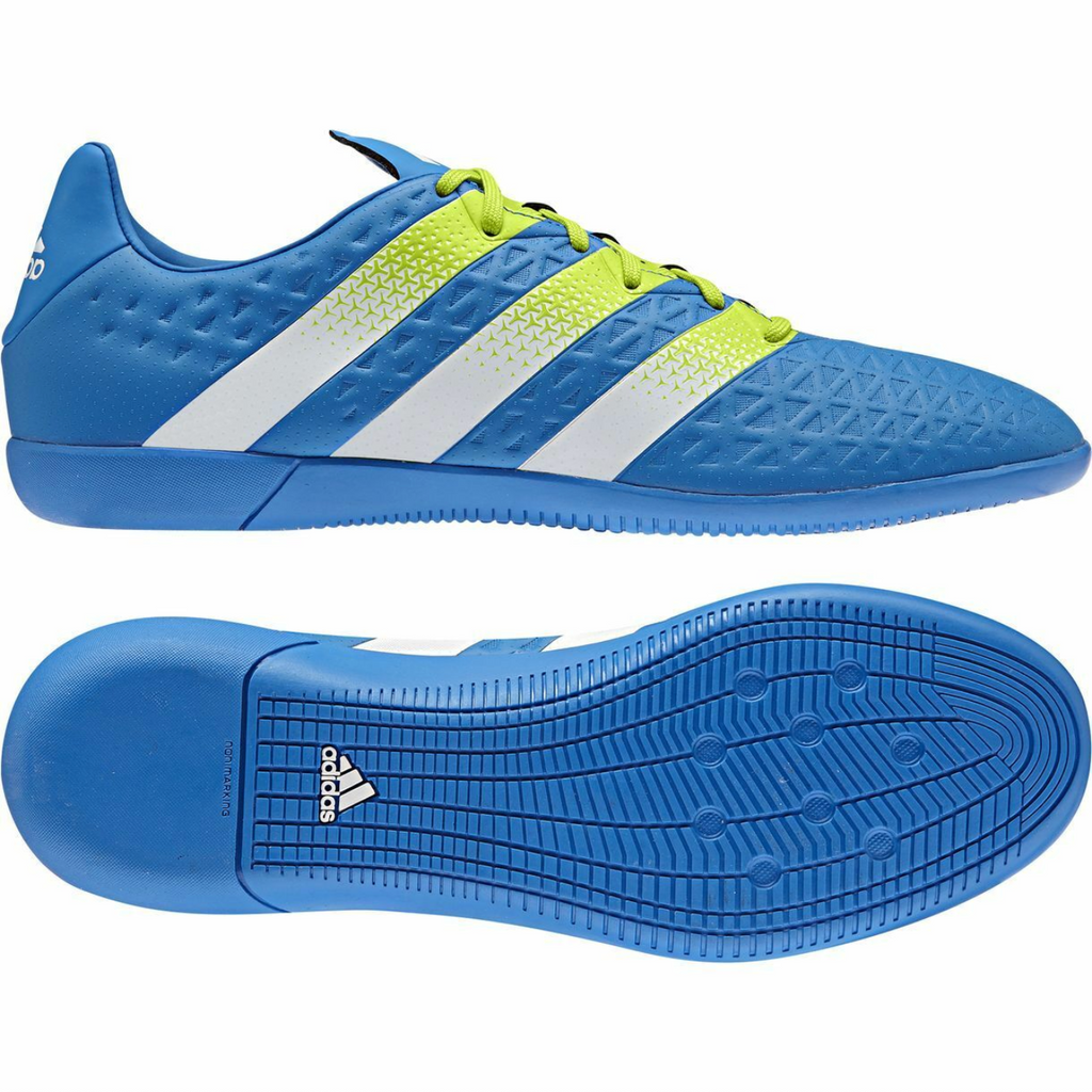 Geroosterd Doctor in de filosofie Of adidas ACE 16.3 Indoor Soccer Shoes | Shock Blue | Men's | stripe 3 adidas