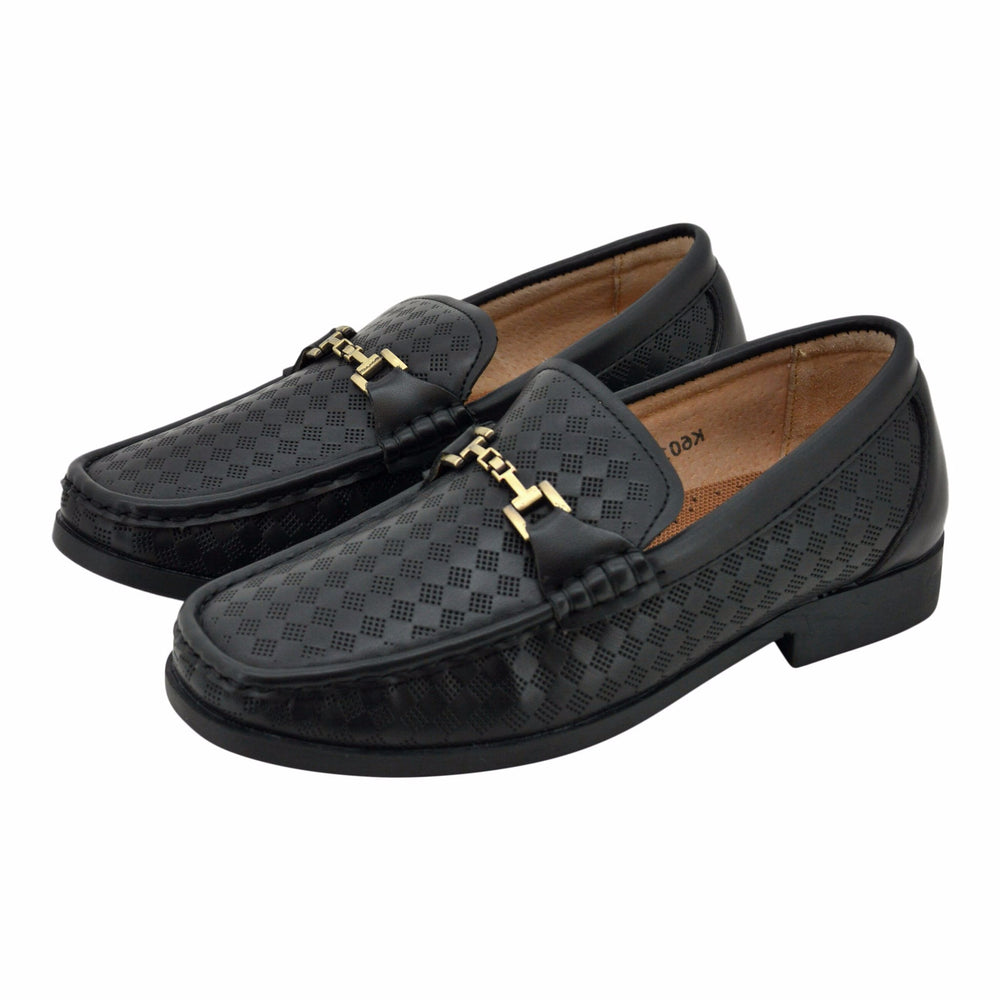 boys gold loafers