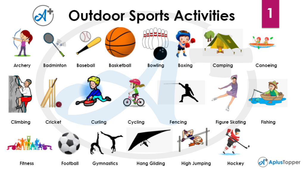 Sport примеры. Names of Sports. Outdoor Sport activities. Outdoor Sports games. Английский sporting 7 класс