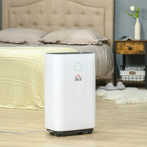 HOMCOM Portable Quiet Dehumidifier for Home Laundry Room Bedroom Basement Moisture Removal per Day: 25 Pints 821-017V81