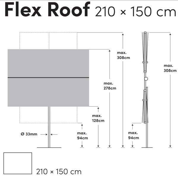flex roof dimensions
