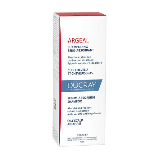 Ducray Argeal Sebum-Absorbing Shampoo - Champú seborregulador para