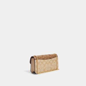 Coach Pink/ Beige Signature Canvas Morgan Crossbody Bag