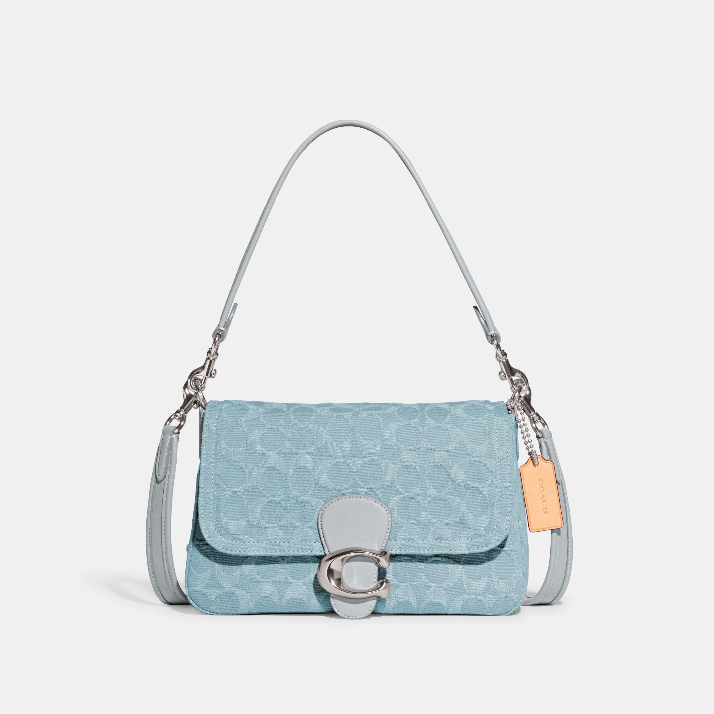 Coach SOFT TABBY SHOULDER BAG - Handbag - lh/pale blue/light blue