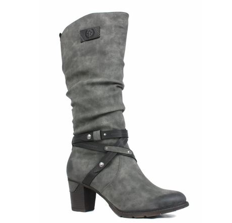 Rieker 96054-45 Grey Tall Boots – Just 