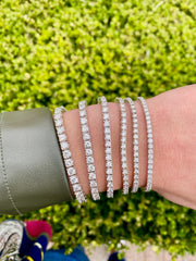White gold diamond tennis bracelets 