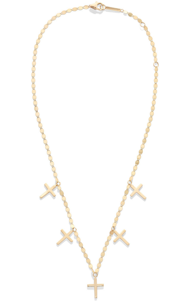 Five Hanging Cross Necklace – Susan 