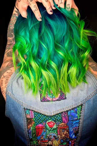 Ombre Neon Green Hair