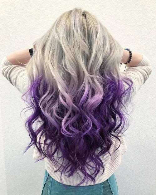 Blonde Purple Ombre