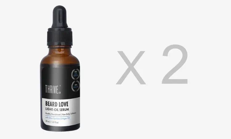 pack of 2 thriveco beard serum for styling your beard