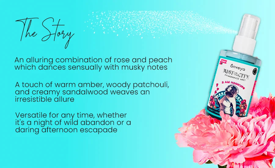 Buy Anveya am Hookup Mist: A Musky Rose  Powdery Fragrance