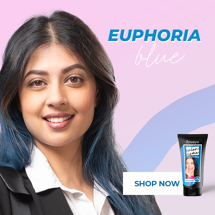 Euphoria Blue Temporary Hair Color, 30ml