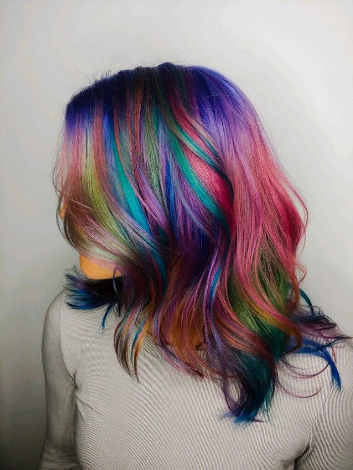 Bright multi-Colored Streaks