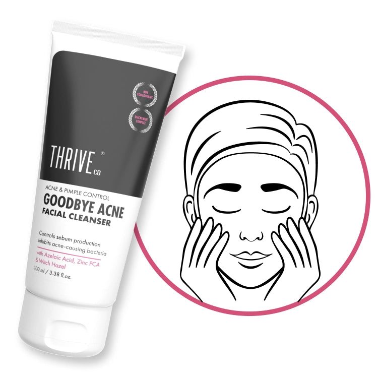 How to use ThriveCo Goodbye Acne Facial Cleanser for men