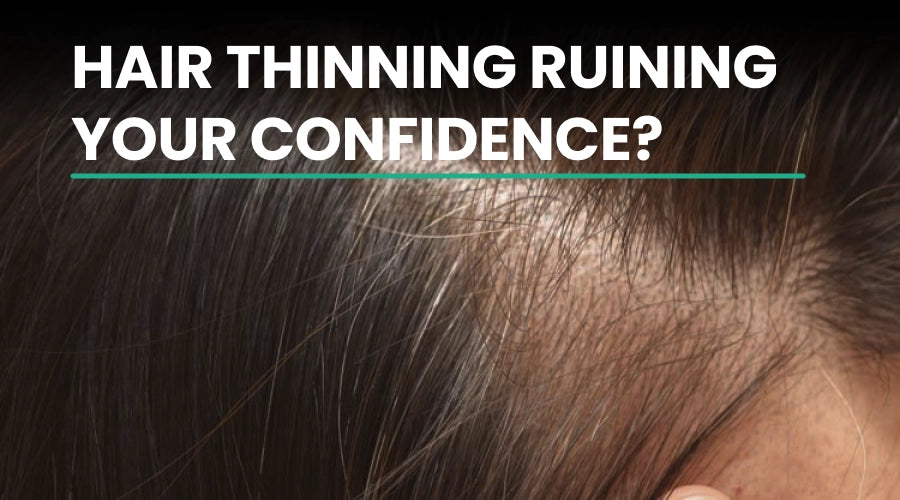 try thriveco hair thickener volumizing serum if hair thinning is ruining your confidence