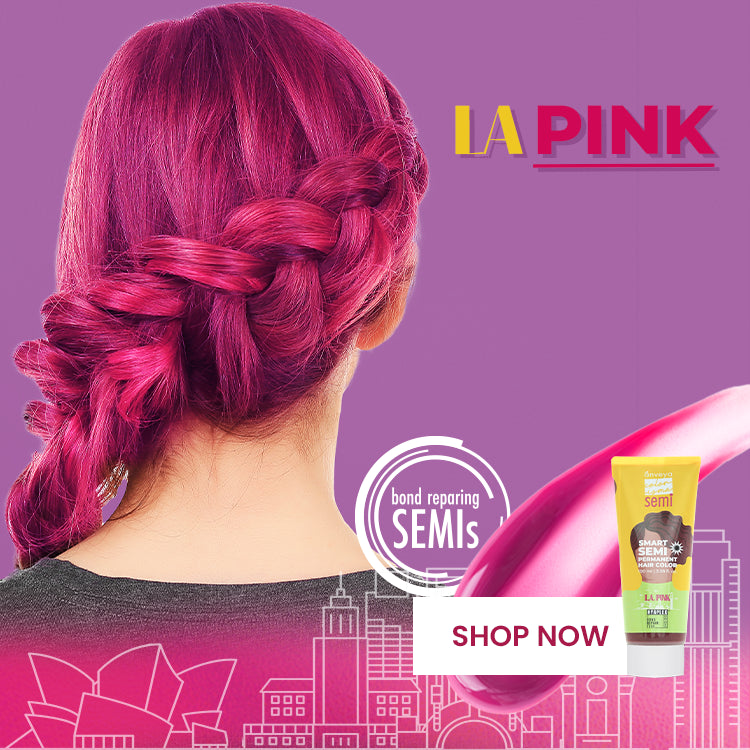 LA Pink Semi Permanent Hair Color, 100ml