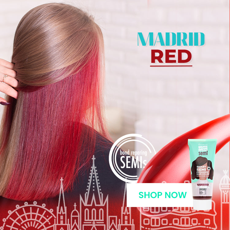 Madrid Red Semi Permanent Hair Color, 100ml