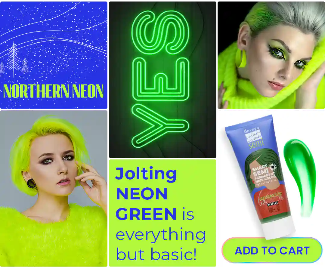Northern Neon Semi Permanent Hair Color