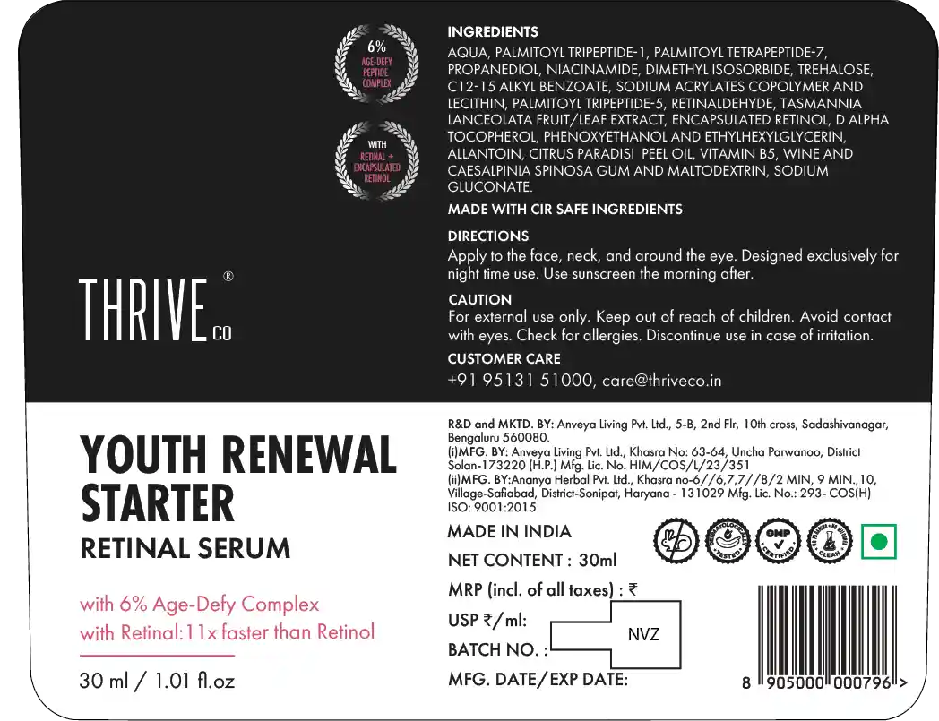 ThriveCo Youth Renewal Retinal Serum for beginners