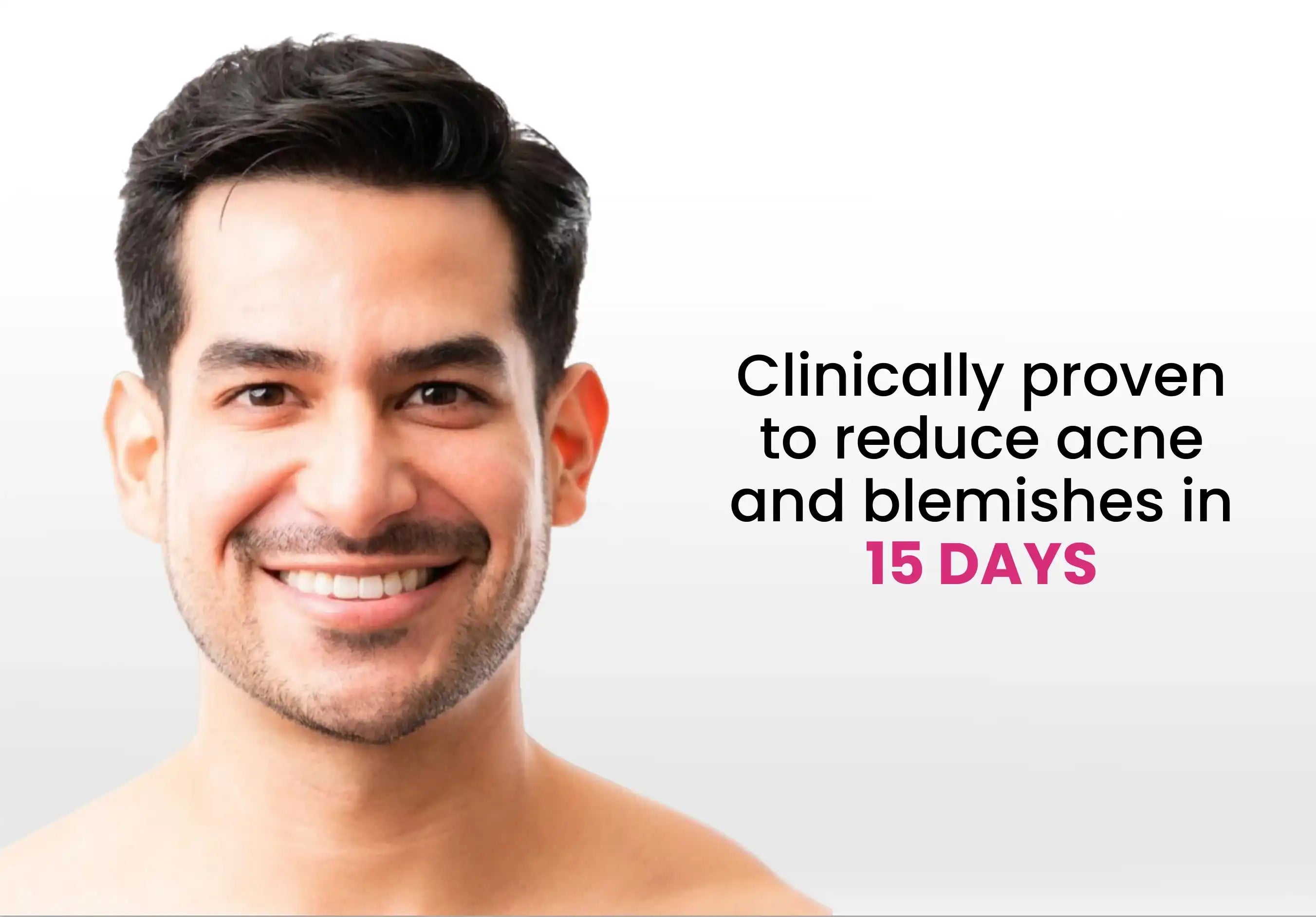 ThriveCo Goodbye Acne Kit for men is clinically proven to reduce acne and blemishes in 15 days