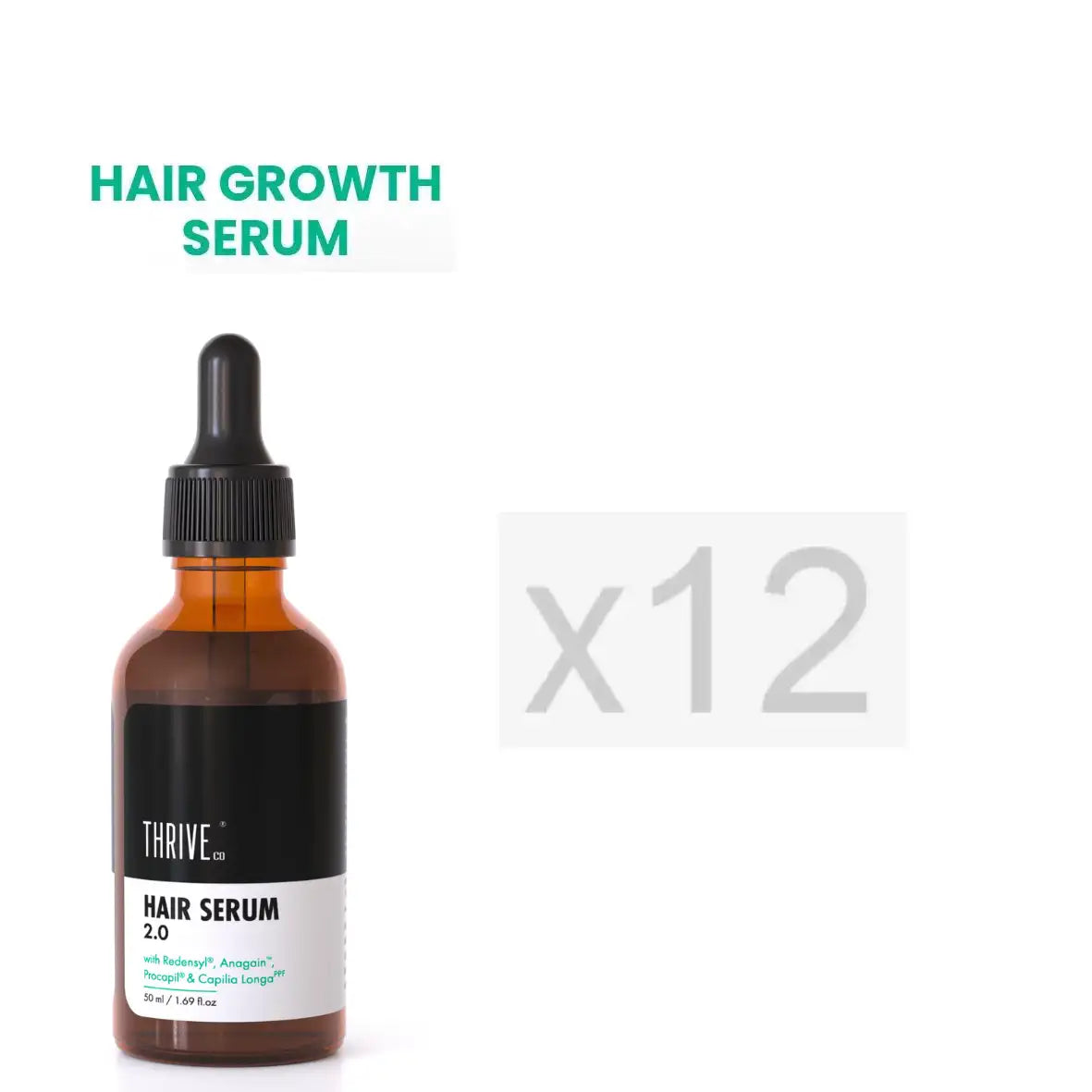 thriveco hair growth serum 12 months pack