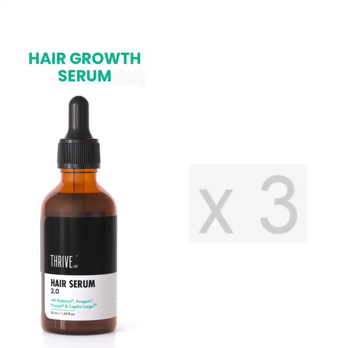 thriveco hair growth serum 3 months pack