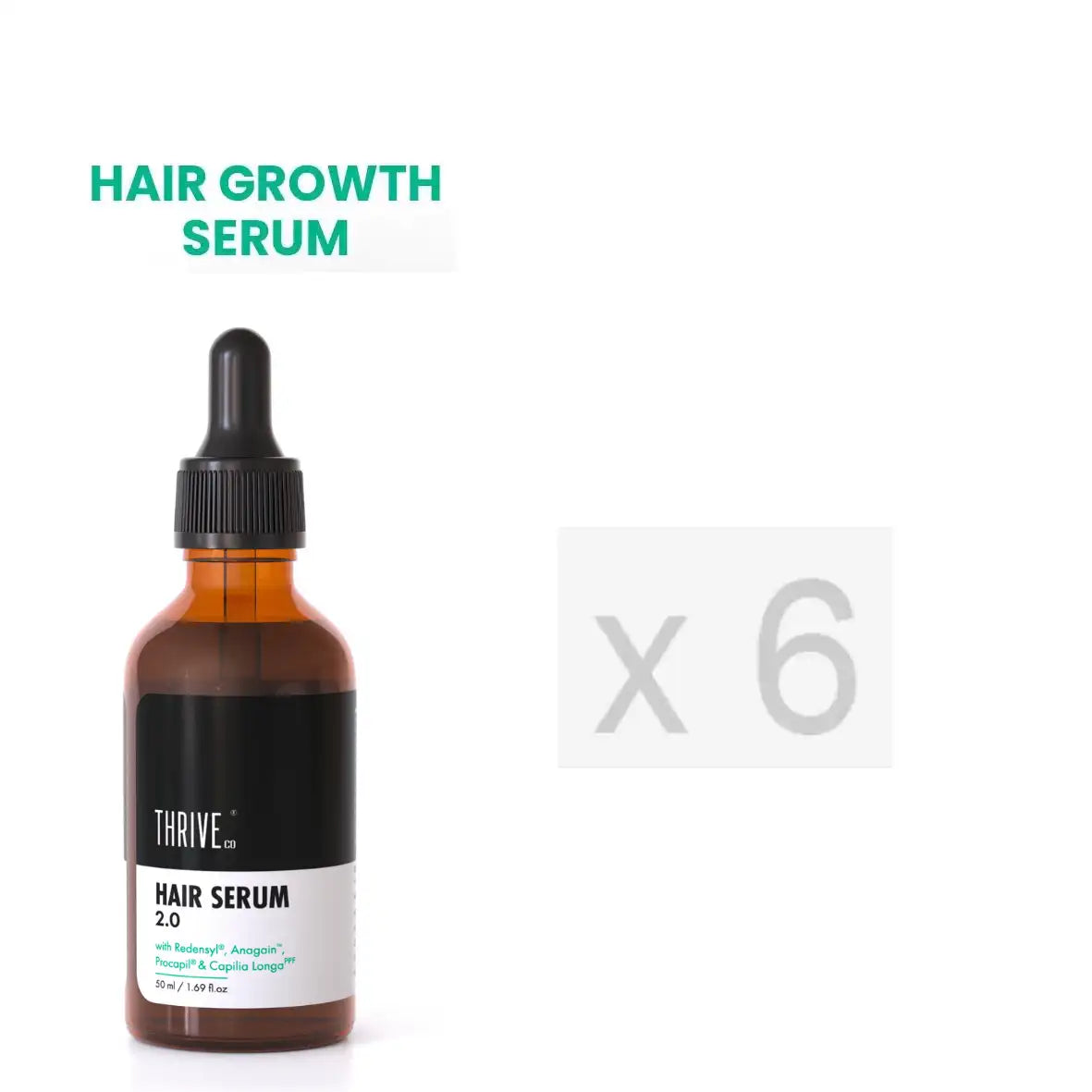thriveco hair growth serum 6 months pack
